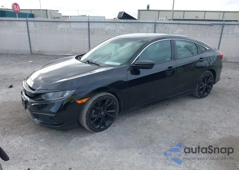 2020 Honda Civic Sport z USA, uszkodzony, nr VIN 2HGFC2F81LH593069